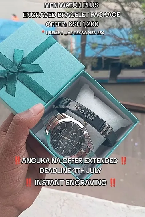 Watch and Bracelete Package Offer KSh.1200 - watch shop in Nairobi