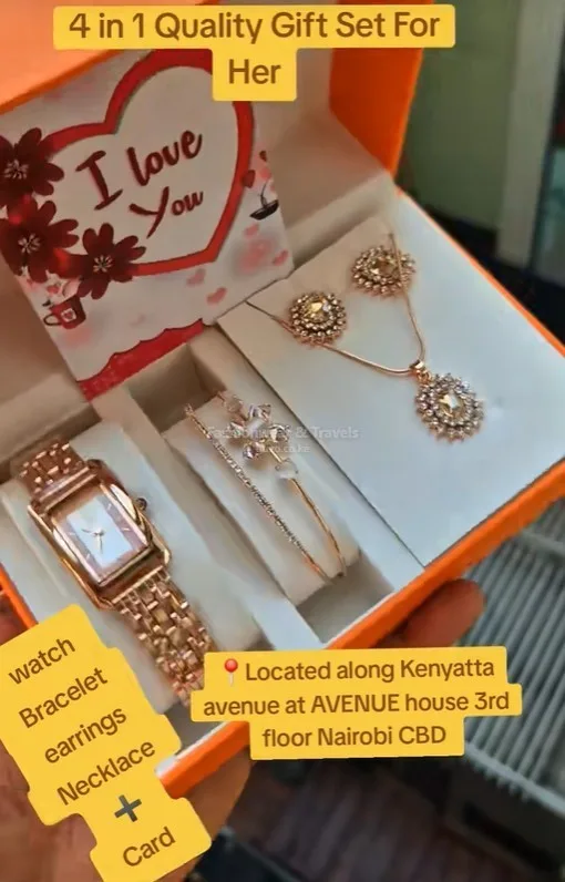 4 in 1 Jewelry gift set - best jewellery shops in Nairobi