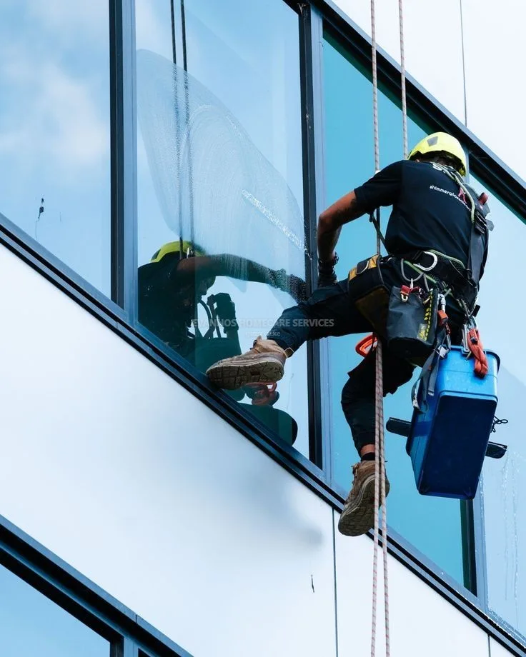 Exterior window cleaning services