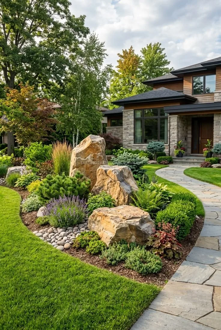 Landscaping design installation