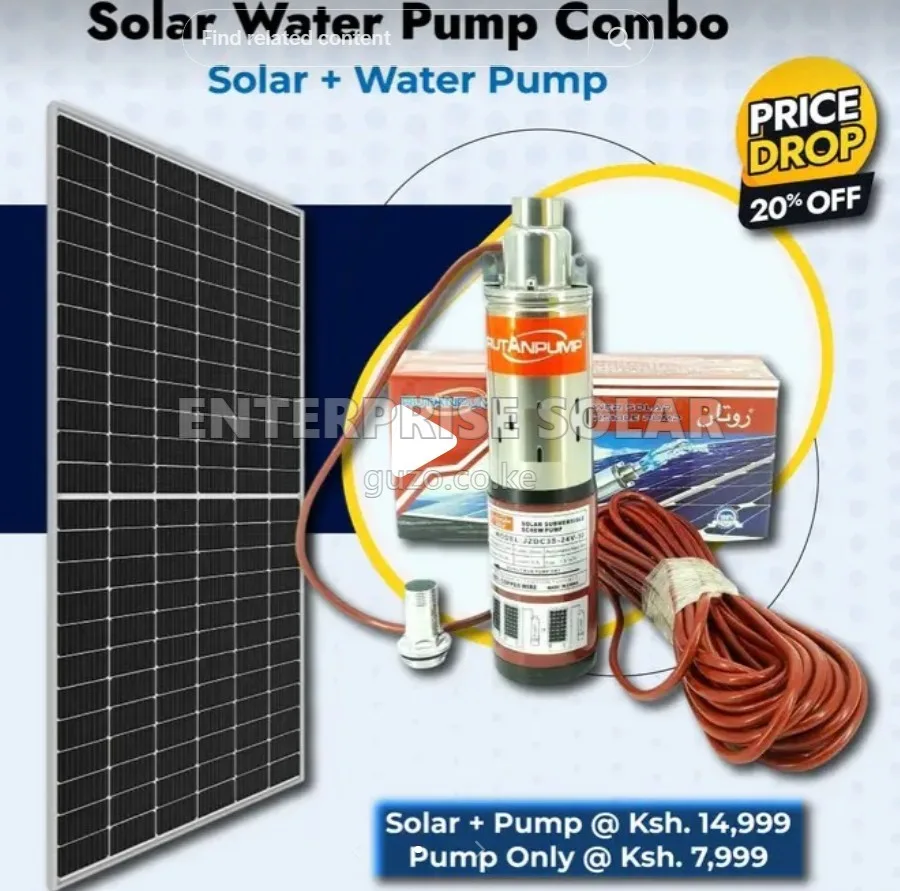 Solar Submersible Water Pump Combo - submersible solar water pump (copy)