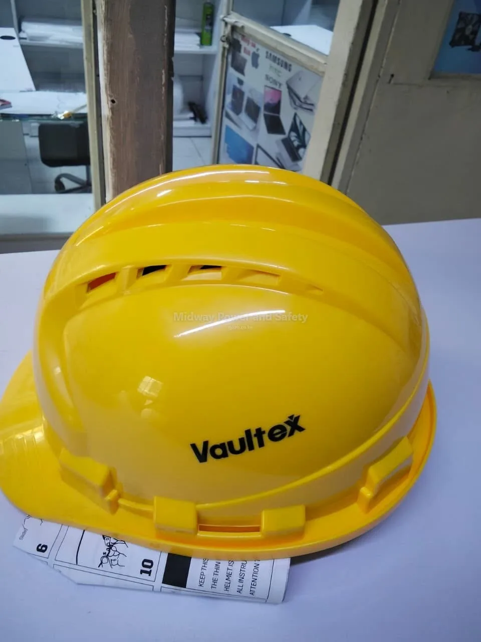 Vaultex Helmet Yellow - best safety helmet for construction