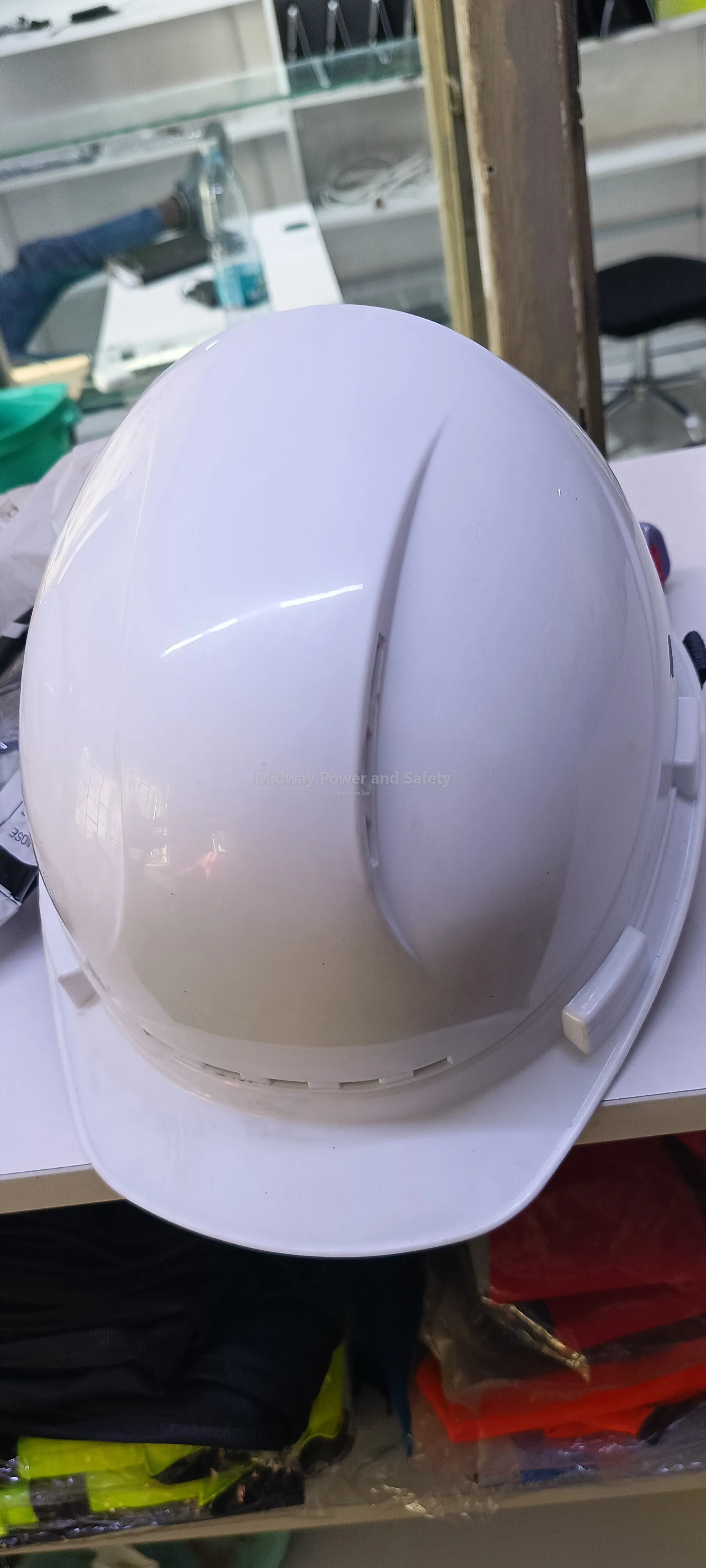 White Safety Helmets in Nairobi CBD - best safety helmet for construction