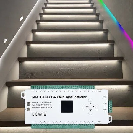 Staircase Sensor Light Installation in Kenya