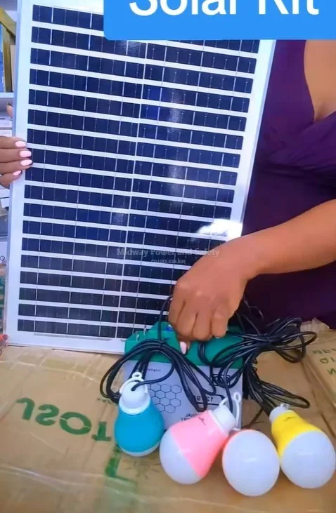 Solar security kit to give, lighting for up to 10hrs nonstop - solar full kit prices in Kenya, Mombasa