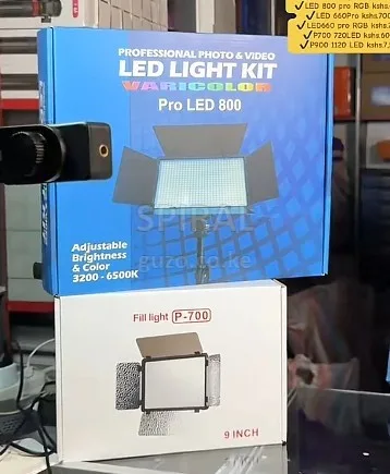 LED Studio Lights Kenya – LED 600, 800 Pro RGB, P700 & P900 – Video Lights Price in Kenya