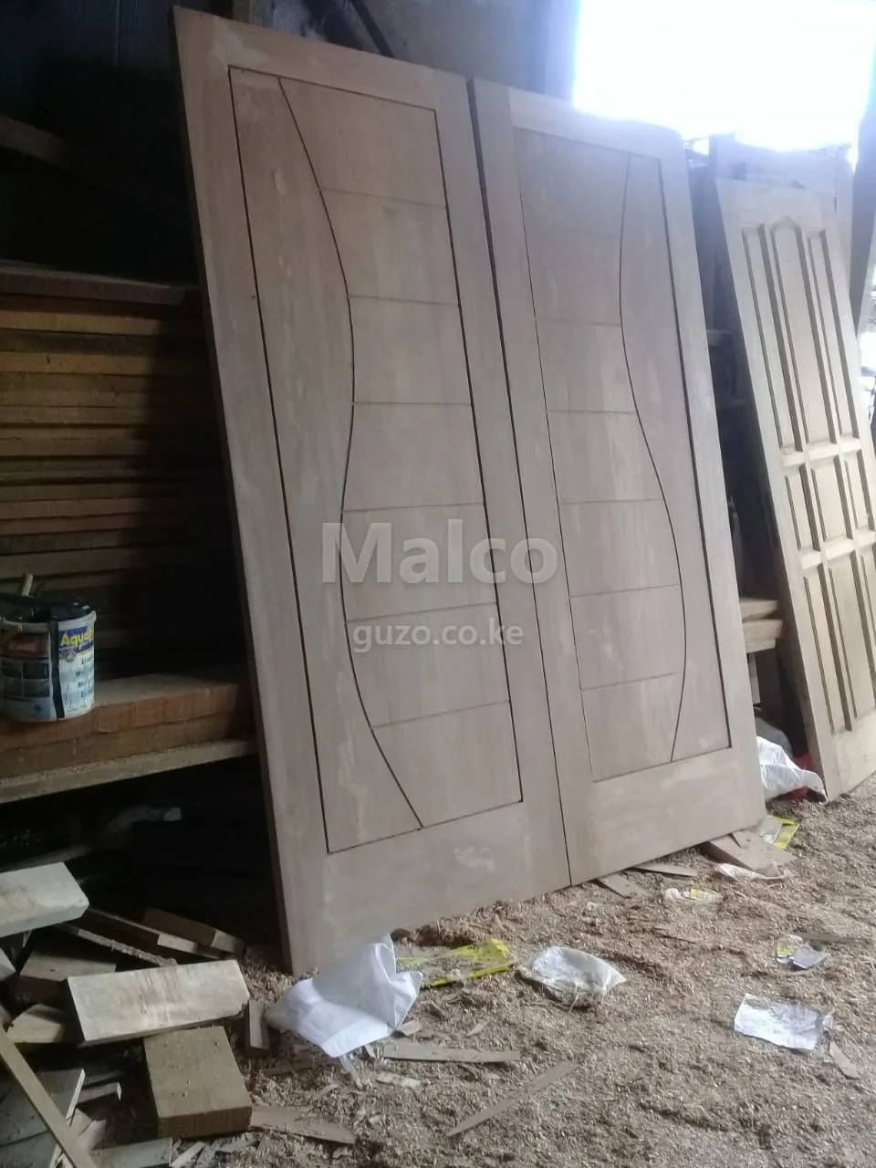 Solid mahogany gikomba doors
