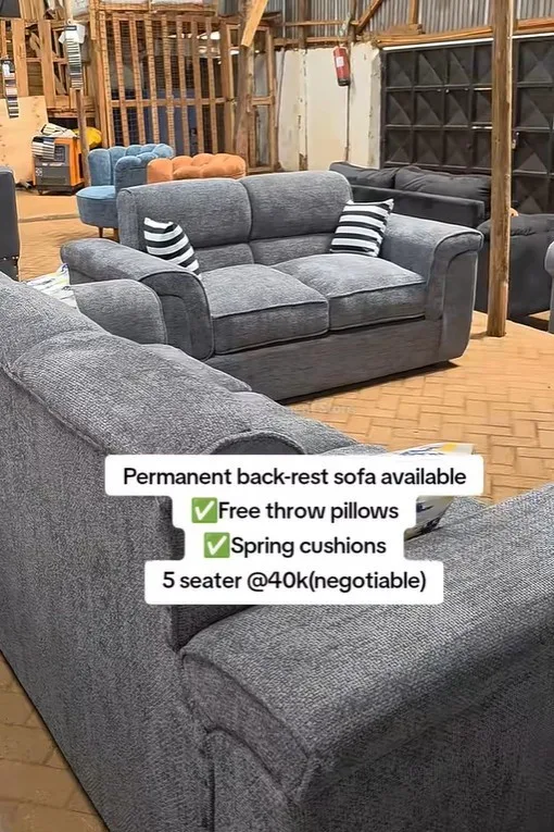 Permanent back-rest sofa 5-seater - furniture stores Nairobi